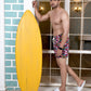 Noroke Sustainable fabric | Poly elastane Rectangle Patterned Men Swim Shorts | Swadesiicart
