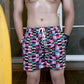 Noroke Sustainable fabric | Poly elastane Rectangle Patterned Men Swim Shorts | Swadesiicart