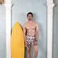 Noroke Sustainable fabric | Poly elastane Nude Patterned Men Swim Shorts | Swadesiicart