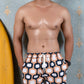 Noroke Sustainable fabric | Poly elastane Nude Patterned Men Swim Shorts | Swadesiicart