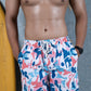 Noroke Sustainable fabric | Poly elastane Geometric Patterned Men Board Shorts | Swadesiicart