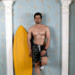 Noroke Sustainable fabric | Poly elastane Fish Patterned Men Board Shorts | Swadesiicart