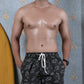 Noroke Sustainable fabric | Poly elastane Fish Patterned Men Board Shorts | Swadesiicart