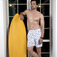 Noroke Sustainable fabric | Poly elastane Coconut Patterned Men Board Shorts | Swadesiicart