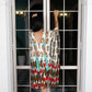 Noroke Silk Ikat Silk Beachwear Cover Up - Ikat Print | Swadesiicart
