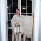 Noroke Linen Grey Gold Beachwear Cover Up | Swadesiicart
