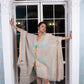 Noroke Linen Grey Gold Beachwear Cover Up | Swadesiicart