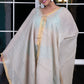 Noroke Linen Grey Gold Beachwear Cover Up | Swadesiicart