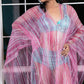 Noroke Silk Pink Pop Silk Beachwear Cover Up | Swadesiicart