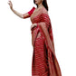 Vamika Weaving Banarasi Jacquard Red Kanjivaram Saree | Swadesiicart