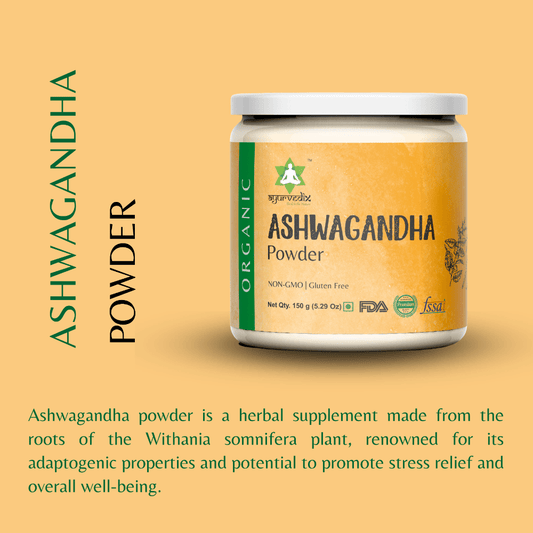 Ayurvedix Organic Ashwagandha Powder - Swadesiicart