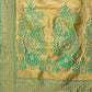 Shree Shyam Fashion Majestic Green Silk Saree with Gold Zari & Floral Design - Perfect for Festive & Traditional Occasions