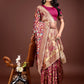 Shree Shyam Fashion Majestic Magenta Silk Saree with Gold Zari & Floral Design - Perfect for Festive & Traditional Occasions