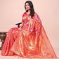 Shree Shyam Fashion Majestic Maroon Silk Saree with Gold Zari & Floral Design - Perfect for Festive & Traditional Occasions