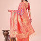 Shree Shyam Fashion Majestic Maroon Silk Saree with Gold Zari & Floral Design - Perfect for Festive & Traditional Occasions