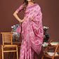 Shree Shyam Fashion Grace in Every Thread: Pink Patola Linen Cotton Saree Woven with Cultural Elegance