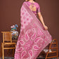 Shree Shyam Fashion Grace in Every Thread: Pink Patola Linen Cotton Saree Woven with Cultural Elegance