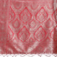 Shree Shyam Fashion Graceful Cream & Red Linen Cotton Saree with Rich Zari Pallu - A Touch of Royal Comfort