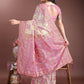 Shree Shyam Fashion Graceful Beige & Pink Linen Cotton Saree - Lightweight Elegance for Modern Women