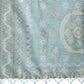 Shree Shyam Fashion Graceful Beige & Sea Green Linen Cotton Saree - Lightweight Elegance for Modern Women