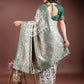Shree Shyam Fashion Green Linen Cotton Woven Zari Work Traditional Tassel Saree