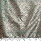 Shree Shyam Fashion Green Linen Cotton Woven Zari Work Traditional Tassel Saree