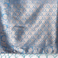 Shree Shyam Fashion Sky Blue Linen Cotton Woven Zari Work Traditional Tassel Saree