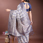 Shree Shyam Fashion Navy Blue Linen Cotton Woven Zari Work Traditional Tassel Saree