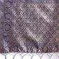 Shree Shyam Fashion Navy Blue Linen Cotton Woven Zari Work Traditional Tassel Saree