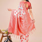 Shree Shyam Fashion Elegant Off-White & Red Linen Cotton Saree with Zari Woven Border and Pallu - Soft Lightweight Saree for Daily,Festive & Office Wear