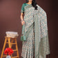 Shree Shyam Fashion Green Linen Saree with Rich Woven Zari Work - Elegant Ethnic Saree for Festive & Office Wear