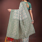 Shree Shyam Fashion Green Linen Saree with Rich Woven Zari Work - Elegant Ethnic Saree for Festive & Office Wear
