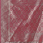 Shree Shyam Fashion Stunning Beige & Purple Linen Saree with Floral Print and Rich Zari Pallu - Festive & Traditional Wear