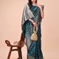 Astita Magenta Banarasi Silk Saree with Silver Zari Woven Pallu & Border - Wedding & Festive Wear Elegance | Swadesiicart