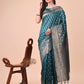 Astita Magenta Banarasi Silk Saree with Silver Zari Woven Pallu & Border - Wedding & Festive Wear Elegance | Swadesiicart