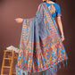 Astita Vibrant Copper & Blue Banarasi Silk Saree with Colorful Pallu - Perfect Blend of Tradition and Festive Elegance | Swadesiicart