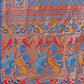 Astita Vibrant Copper & Blue Banarasi Silk Saree with Colorful Pallu - Perfect Blend of Tradition and Festive Elegance | Swadesiicart