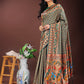 Astita Vibrant Copper & Green Banarasi Silk Saree with Colorful Pallu - Perfect Blend of Tradition and Festive Elegance | Swadesiicart