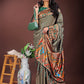 Astita Vibrant Copper & Green Banarasi Silk Saree with Colorful Pallu - Perfect Blend of Tradition and Festive Elegance | Swadesiicart