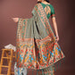 Astita Vibrant Copper & Green Banarasi Silk Saree with Colorful Pallu - Perfect Blend of Tradition and Festive Elegance | Swadesiicart