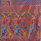 Astita Vibrant Copper & Navy Blue Banarasi Silk Saree with Colorful Pallu - Perfect Blend of Tradition and Festive Elegance | Swadesiicart