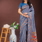 Astita Fiery Blue Banarasi Silk Saree with Gold Zari and Colorful Pallu - Perfect for Bridal,Wedding & Festive Glamour | Swadesiicart