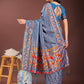 Astita Fiery Blue Banarasi Silk Saree with Gold Zari and Colorful Pallu - Perfect for Bridal,Wedding & Festive Glamour | Swadesiicart
