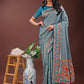 Astita Fiery Sea Green Banarasi Silk Saree with Gold Zari and Colorful Pallu - Perfect for Bridal,Wedding & Festive Glamour | Swadesiicart