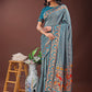 Astita Fiery Sea Green Banarasi Silk Saree with Gold Zari and Colorful Pallu - Perfect for Bridal,Wedding & Festive Glamour | Swadesiicart