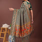 Astita Fiery Green Banarasi Silk Saree with Gold Zari and Colorful Pallu - Perfect for Bridal,Wedding & Festive Glamour | Swadesiicart