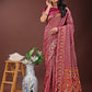 Astita Fiery Purple Banarasi Silk Saree with Gold Zari and Colorful Pallu - Perfect for Bridal,Wedding & Festive Glamour | Swadesiicart