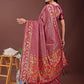 Astita Fiery Purple Banarasi Silk Saree with Gold Zari and Colorful Pallu - Perfect for Bridal,Wedding & Festive Glamour | Swadesiicart