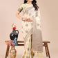 Shree Shyam Fashion Cream Cotton Woven Zari Work Traditional Tassel Saree