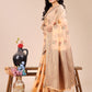 Shree Shyam Fashion Peach Cotton Woven Zari Work Traditional Tassel Saree